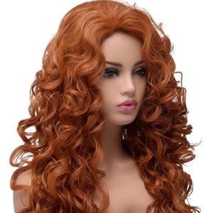 Long Fox Red Curly Wig